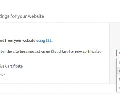 Fix Cloudflare SSL issue